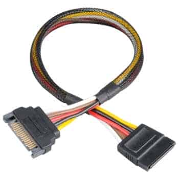 Akasa 30cm SATA Power Extension Cable